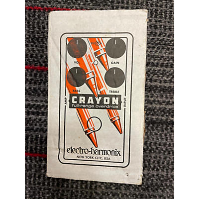 Electro-Harmonix Crayon Full Range Overdrive Effect Pedal