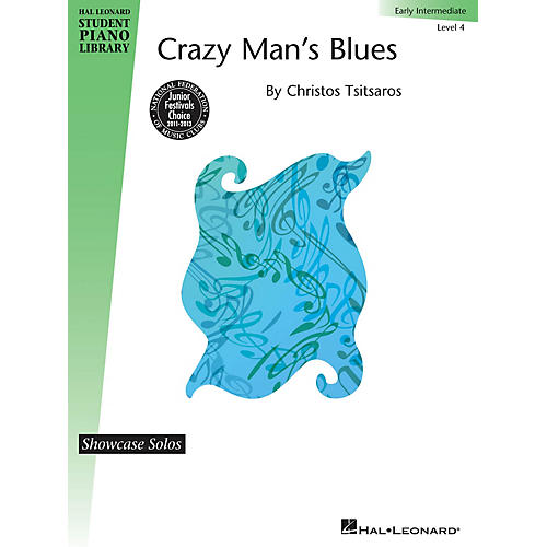 Hal Leonard Crazy Man's Blues Piano Library Series by Christos Tsitsaros (Level Early Inter)