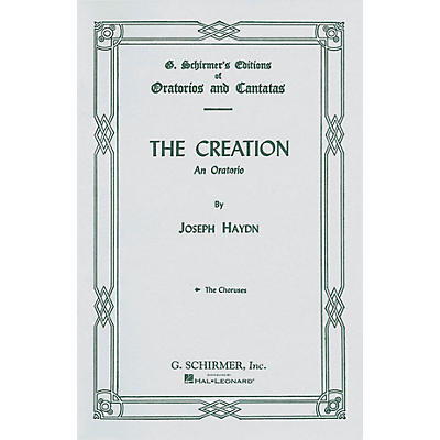 G. Schirmer Creation (Chorus Parts) SATB Score composed by Franz Josef Haydn
