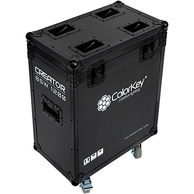ColorKey Creator Flight Case for Two BSW 1200 with Casters Black
