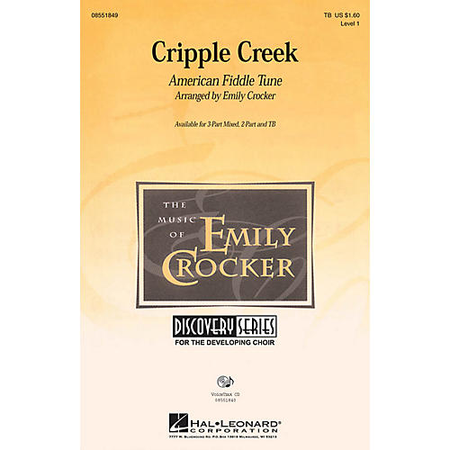 Hal Leonard Cripple Creek 3-Part Mixed arranged by Emily Crocker