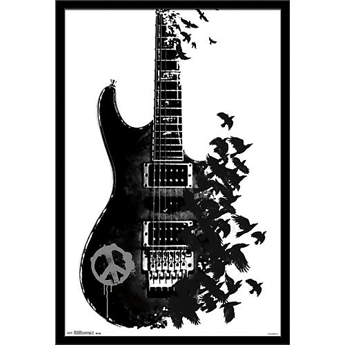 Crow Guitar Poster