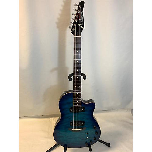 Tom Anderson Crowdster Plus 2 Solid Body Electric Guitar Trans Blue