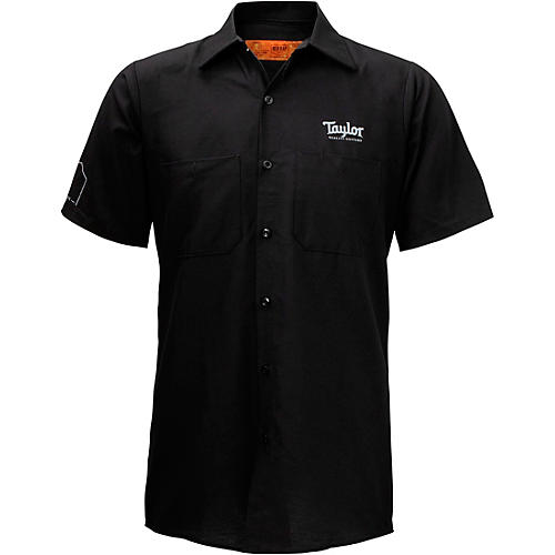 Taylor Crown Logo Work Shirt Large Black