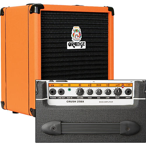Orange Amplifiers Crush PiX CR25BX 25W 1x8 Bass Combo Amp