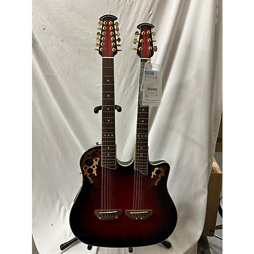 Ovation Csd225 Acoustic Electric Guitar Dark Cherry Burst