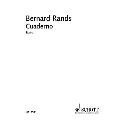 Schott Cuaderno Schott Series Softcover Composed by Bernard Rands