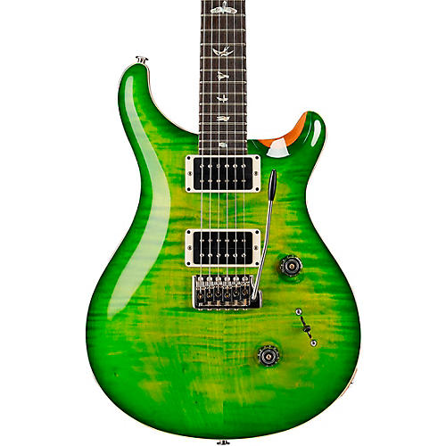 PRS Custom 24 Carved Figured Maple Top With Gen 3 Tremolo Solidbody Electric Guitar Eriza Verde
