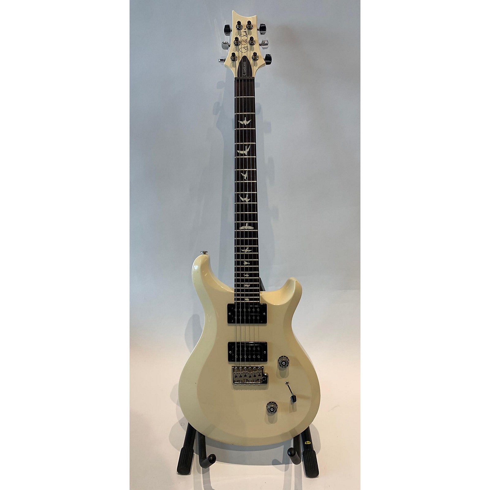 Used PRS Custom 24 Solid Body Electric Guitar Classic White Musician