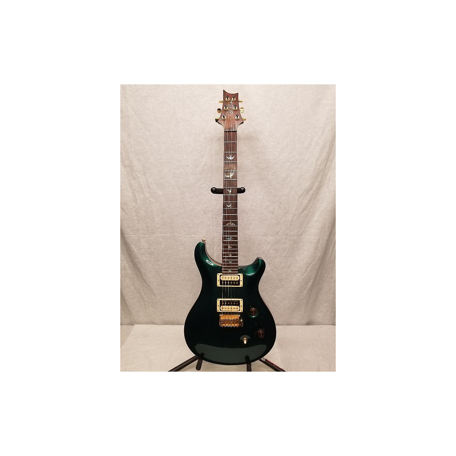 Used PRS Custom 24... Solid Body Electric Guitar British Green Sparkle