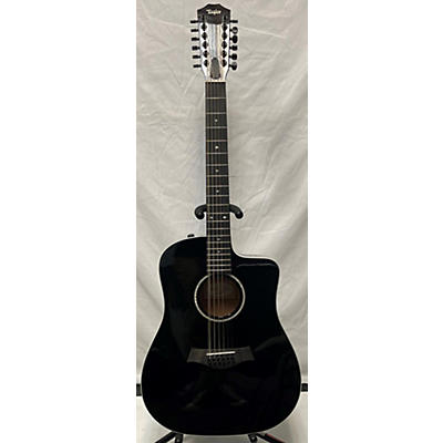 Taylor Custom 250CE BLK DLX 12 String Acoustic Electric Guitar