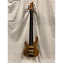 Used Wolf Custom 6 String Bass Electric Bass Guitar Natural