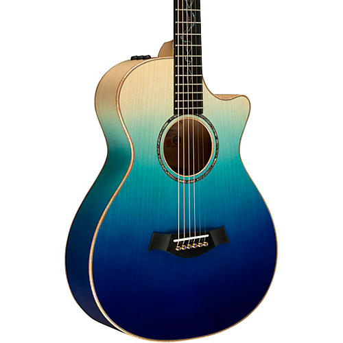 Taylor Custom All Urban Ash 12-Fret Grand Concert Acoustic-Electric Guitar Ombre Blue