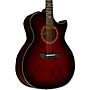 Taylor Custom All-Urban Ash Grand Auditorium Acoustic-Electric Guitar - Red Mahogany Edgeburst