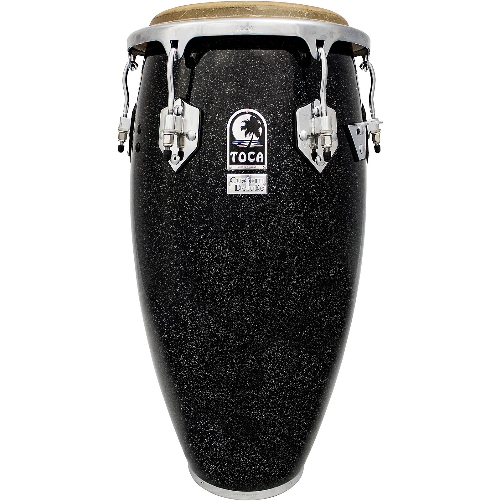 Toca Custom Deluxe 30 in. Wood Shell Congas 11.75 in. Black Sparkle