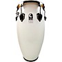 Toca Custom Deluxe Fiberglass Conga Margarita Blanca With Black Mirror Chrome Hardware 11.75 in.