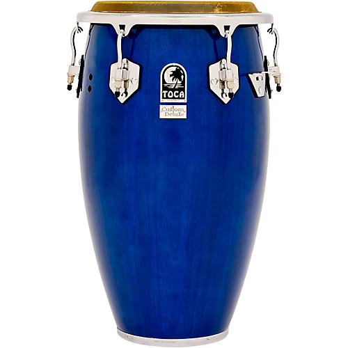 Toca Custom Deluxe Wood Shell Congas 12.50 in. Blue