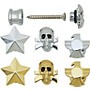 Grover-Trophy Custom Designed Strap Buttons Chrome Skull