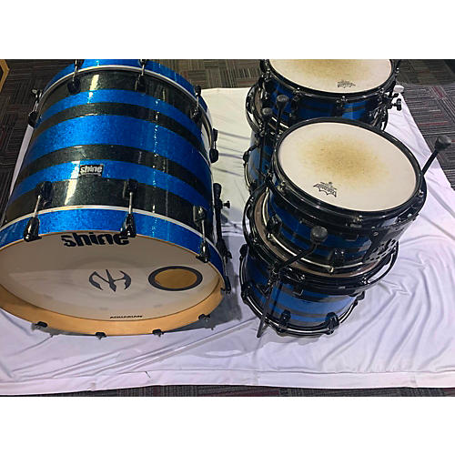 Shine Custom Drums & Percussion Custom Drum Kit Blue