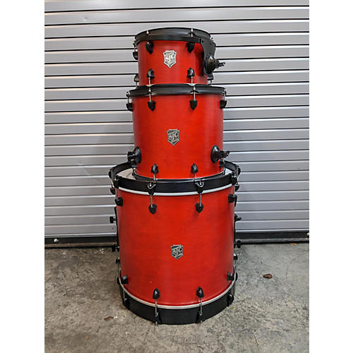 SJC Drums Custom Drum Kit Flat Red
