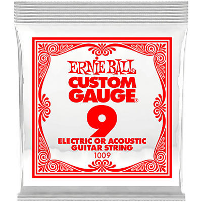 Ernie Ball Custom Gauge 1009 .009GA Single Acoustic or Electric String