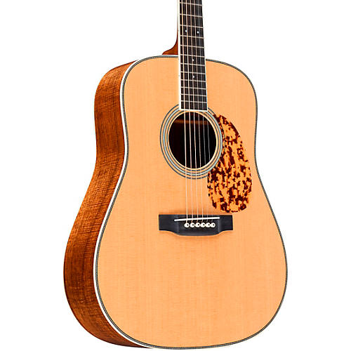 Martin Custom Highly Flamed Koa Dreadnought Acoustic Guitar Natural
