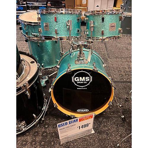 GMS Custom Kit Drum Kit turquoise sparkle