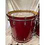 Used PRECISION DRUM CO Custom Maple Drum Kit Merlot Glass Gliter