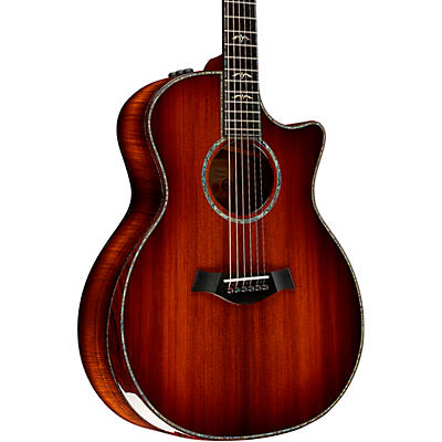 Taylor Custom Redwood-Master Grade Koa Grand Auditorium Acoustic-Electric Guitar