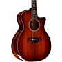 Taylor Custom Redwood-Master Grade Koa Grand Auditorium Acoustic-Electric Guitar Shaded Edge Burst 1206023125