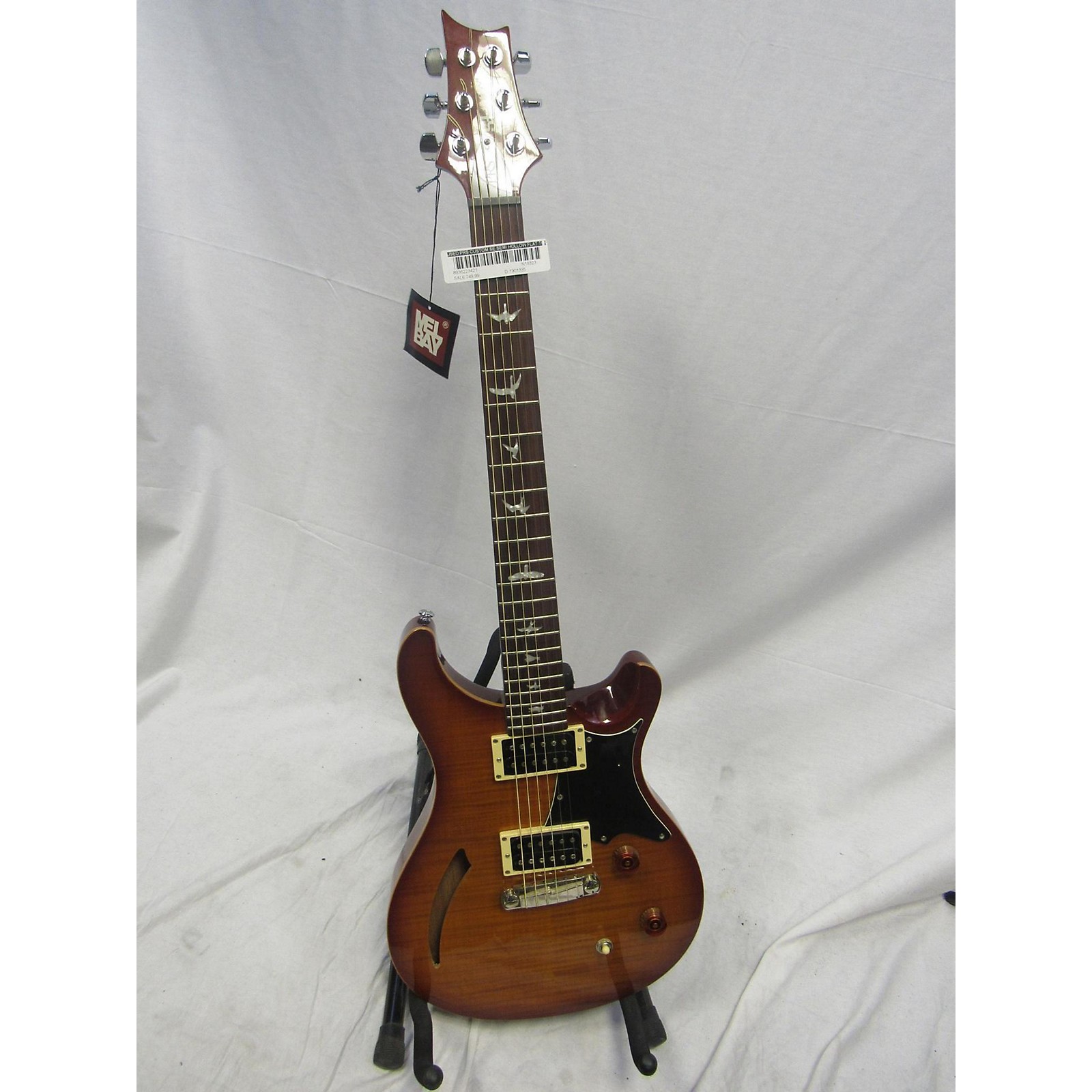 Used PRS Custom SE Semi Hollow Flat Top Hollow Body Electric Guitar ...