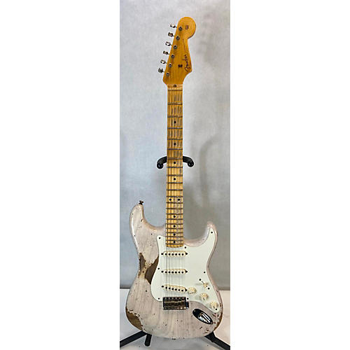 Fender Custom Shop 1957 Reissue Heavy Relic Solid Body Electric Guitar White Ash