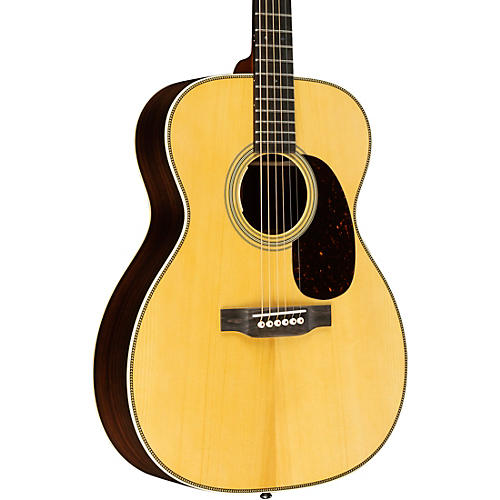 Martin Custom Shop 28 Style Adirondack Spruce-East Indian Rosewood Auditorium Acoustic-Electric Guitar Natural