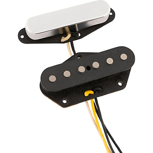 Fender Custom Shop '55/'56 Whiteguard Telecaster Pickup Set Black and Chrome