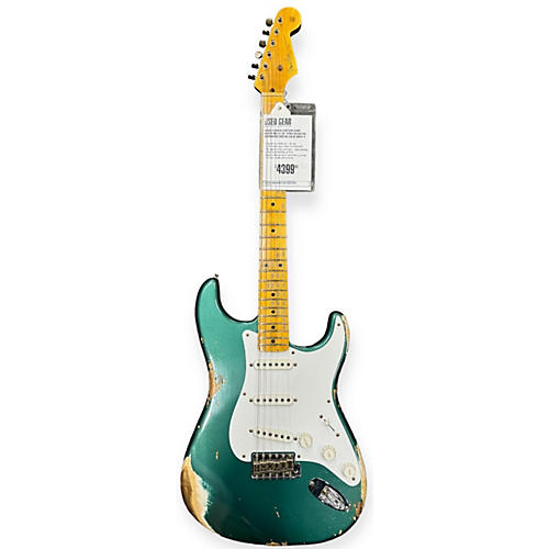 Fender Custom Shop Heavy Relic 54' Stratocaster Solid Body Electric Guitar Sherwood Green