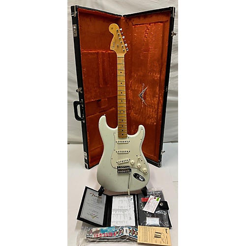 Fender Custom Shop Jimi Hendrix Voodoo Child Stratocaster Journeyman Relic Solid Body Electric Guitar Olympic White