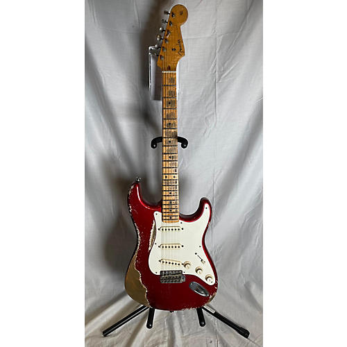 Fender Custom Shop Limited Andy Hicks Masterbuilt 1958 Stratocaster Heavy Relic Solid Body Electric Guitar Poison Apple Red