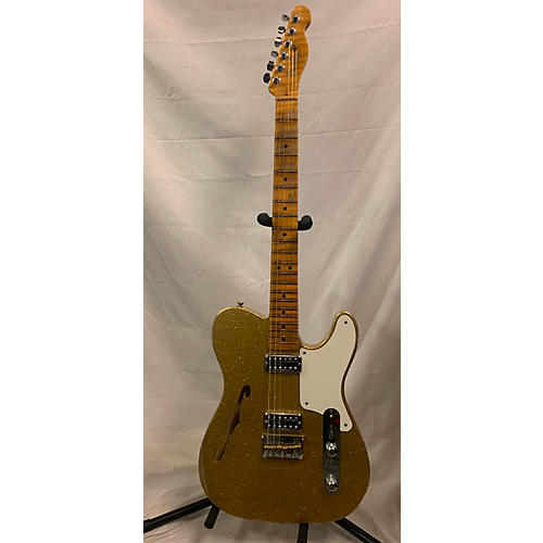 Fender Custom Shop Ltd Caballo Tono Ligero Rel Hollow Body Electric Guitar gold sparkle