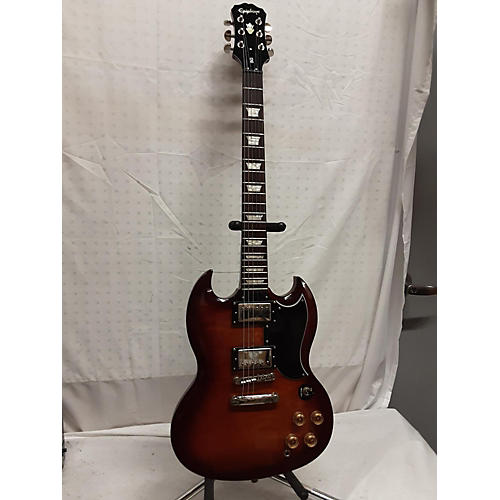 Epiphone Custom Shop SG Solid Body Electric Guitar Root Beer Burst Quilt
