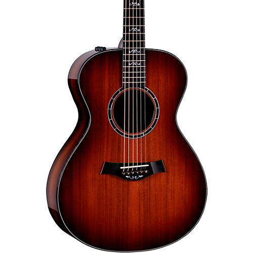 Taylor Custom Sinker Redwood-Bocote Grand Auditorium Acoustic-Electric Guitar Light Shaded Edge Burst