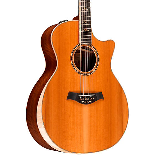 Taylor Custom Western Red Cedar-Grafted Walnut Grand Auditorium Acoustic-Electric Guitar Shaded Edge Burst