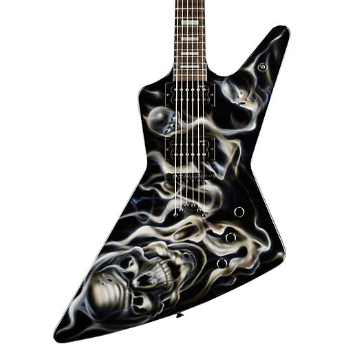 Dean Custom Z Hand Painted Graphic Electric Guitar Condition 2 - Blemished Skull Flames 197881174989