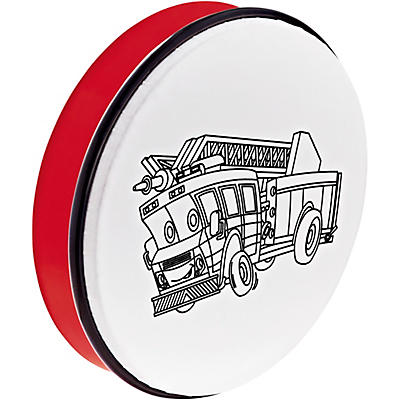 Nino Customizable ABS Hand Drum with Fire Truck Design