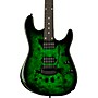 Ernie Ball Music Man Cutlass HH Trem 6-String Jason Richardson Burl Top Electric Guitar - Kokiri Forest S13003