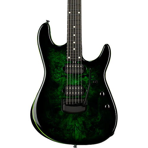 Ernie Ball Music Man Cutlass HH Trem 6-String Jason Richardson Burl Top Electric Guitar - Kokiri Forest
