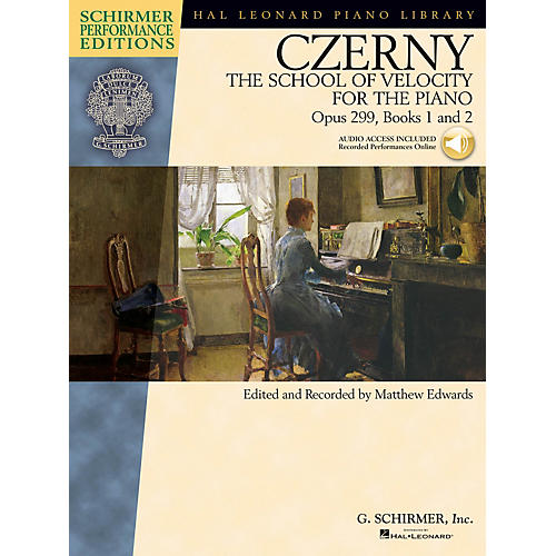 G. Schirmer Czerny - The School of Velocity for the Piano Op 299 Books 1 and 2 Schirmer Perf Ed BK/Audio Online