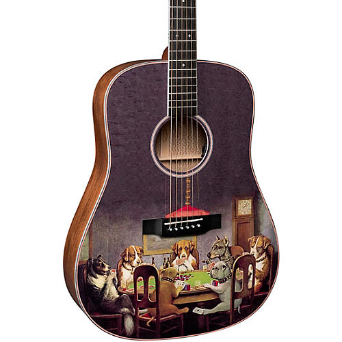 D-16EPD Poker Dogs Dreadnought Acoustic-Electric Guitar