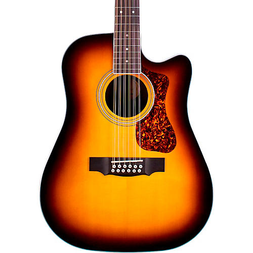 Guild D-2612CE Deluxe 12-String Cutaway Acoustic-Electric Guitar Condition 2 - Blemished Antique Sunburst 197881158071