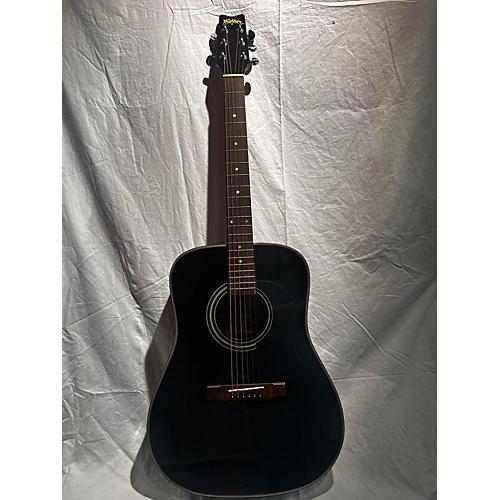 Washburn D10 E BK Acoustic Electric Guitar Black