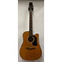 Used Washburn D10CE Dreadnaught Acoustic Electric Guitar Natural